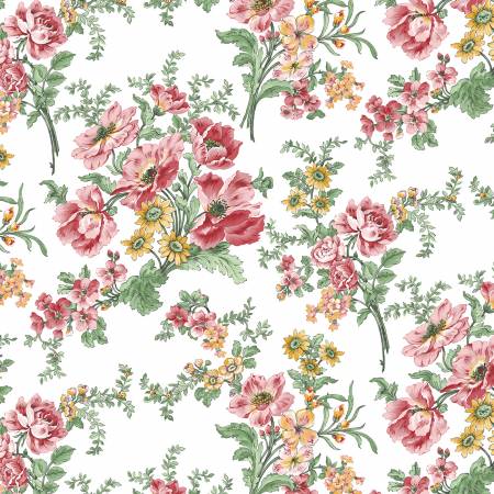 Fabric - French Romance, White by Benartex Fabrics 13327B-09, BEN10824