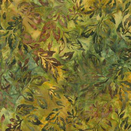 Fabric - Batik, Autumn Skies, AMD-22530-49 Olive,  45" Branch Olive