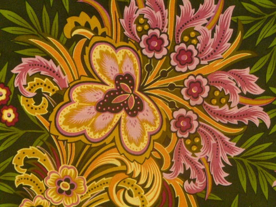 Fabric - Flower Festival by Benartex, Hunter Green - 3022-48, 3022B-048