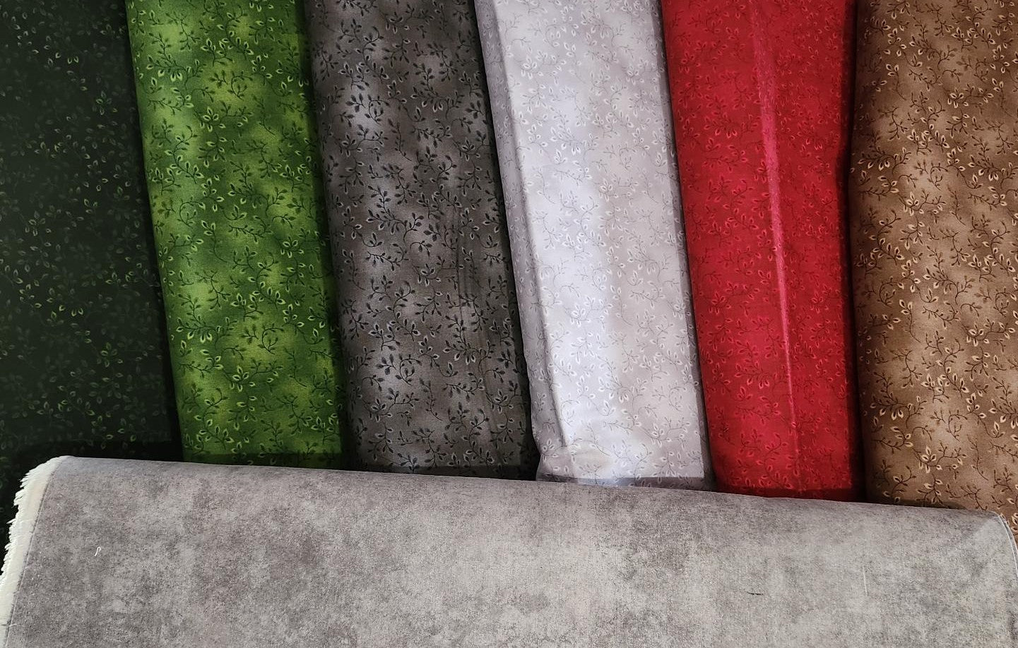 Fabric - Blender, HEG7755-66 Folio Basics Designer Color Principle Christmas Green by Henry Glass