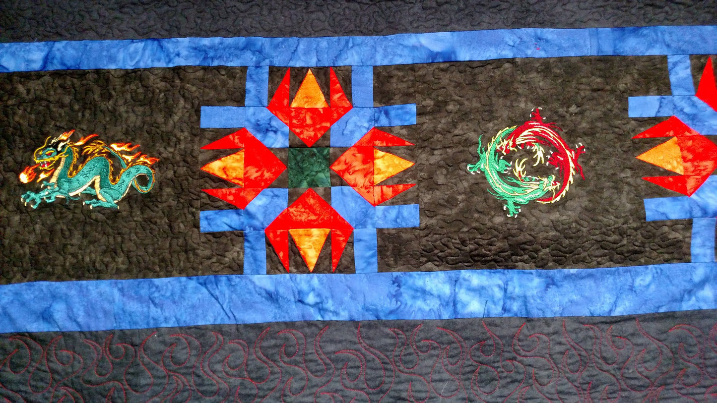 Quilt - Dragon's Breath Original 89" x 89"