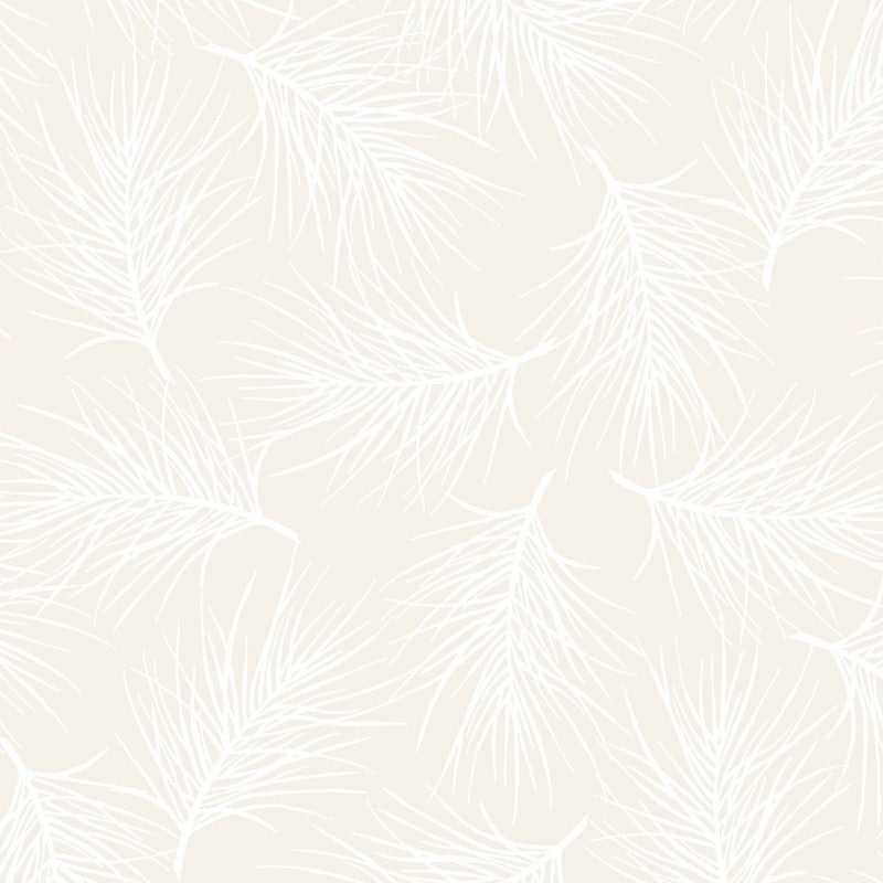 Fabric - Blender, Solitaire Whites Pines 319 Maywood Studio 44" MAS319-SW