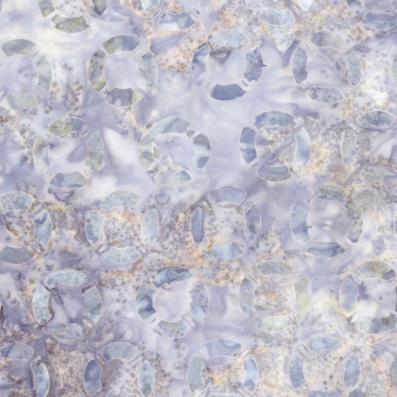 Fabric - Batik Coastal Getaway Batik, Gray Blue Life Preservers, - 44" Maywood Studio MASB46-01