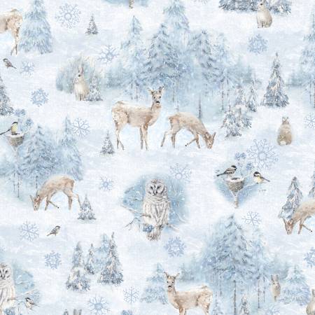 Fabric - Woodland Frost by Wilmington Prints, # 17783-412