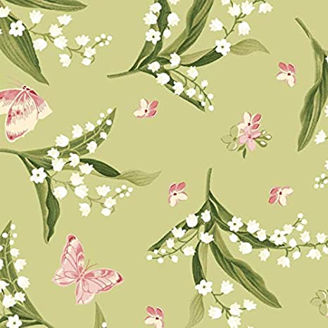 Fabric - Sensibility Green  by Maywood Studio 44" MAS9634-G