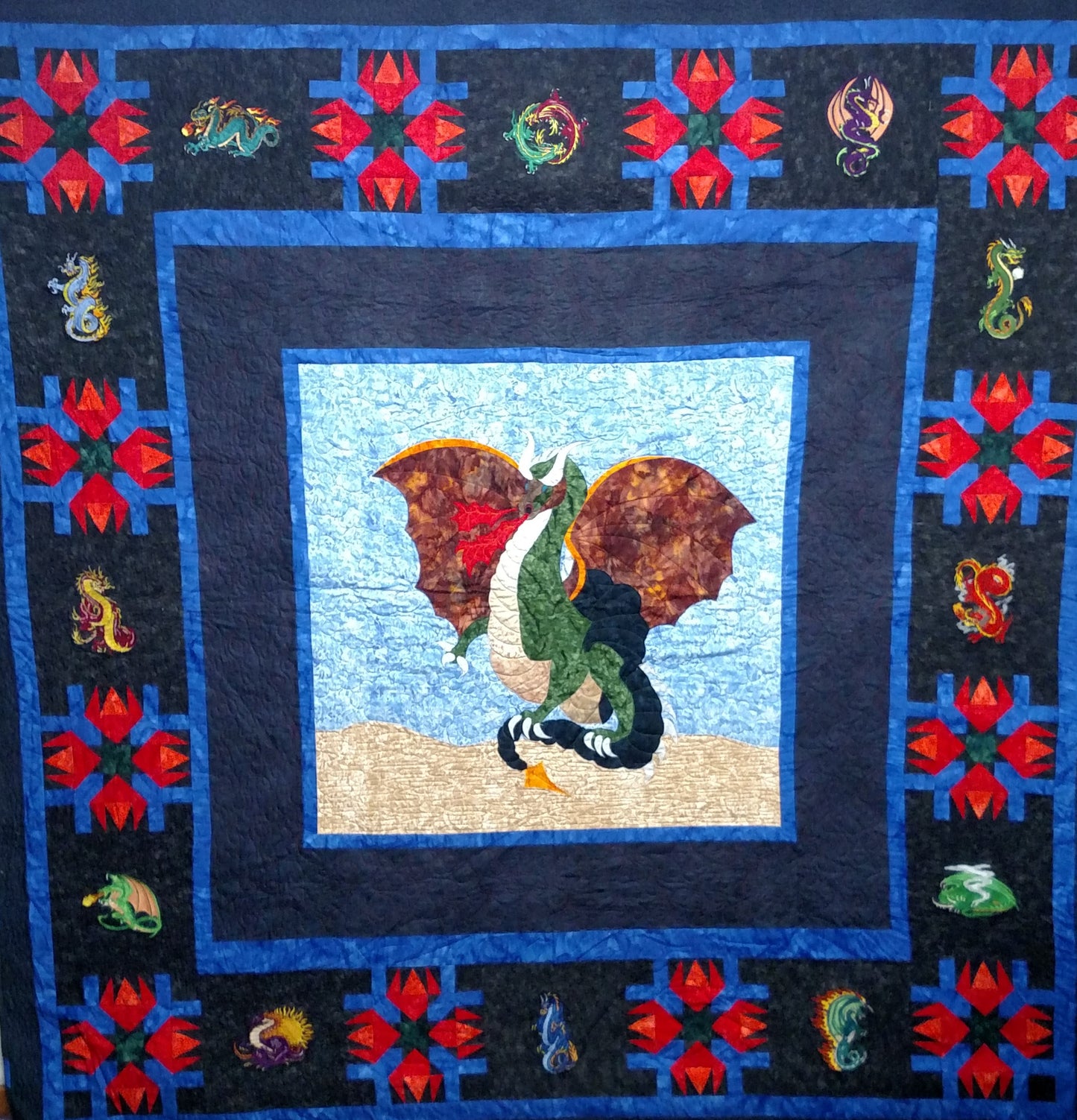 Quilt - Dragon's Breath Original 89" x 89"